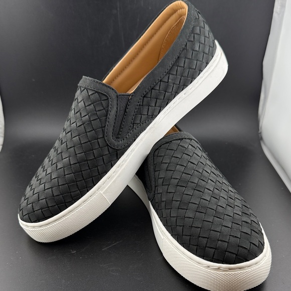 Quince Black Woven Slip-On Sneakers - Picture 2 of 8